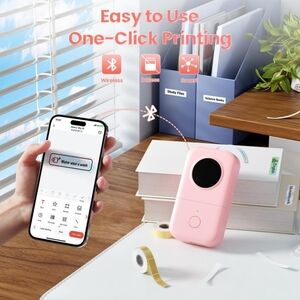 Portable Pink Wireless Printer